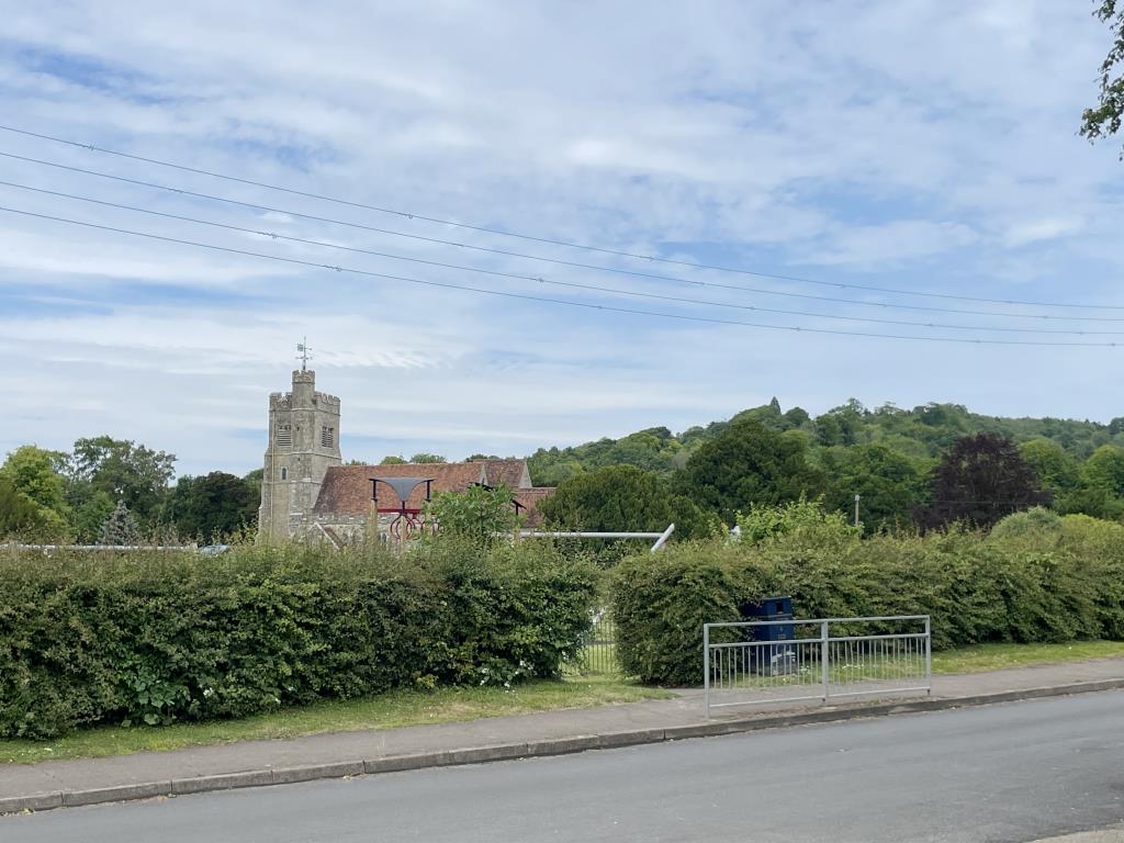 Lot: 108 - SEMI-DETACHED HOUSE IN NEED OF IMPROVEMENT - View from front gate of semi for improvement